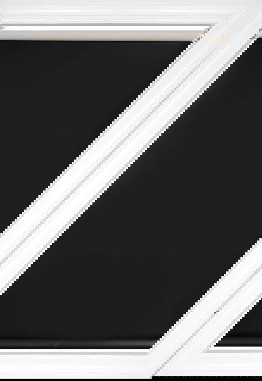 Noir Brilliance Vinyl Opaque Toiles de fenêtre