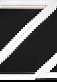 Noir Brilliance Vinyl Opaque Toiles de fenêtre
