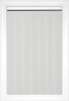 Shadow White Linen Vertical Fabric Blinds