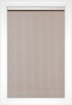 White Down Satara Vertical Fabric Blinds