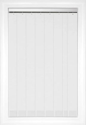 White Sophie Vertical Fabric Blinds White Sophie Vertical Fabric Blinds