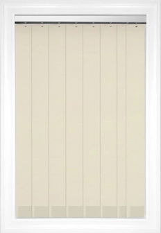 Ivory Hudson Vertical Fabric Blinds