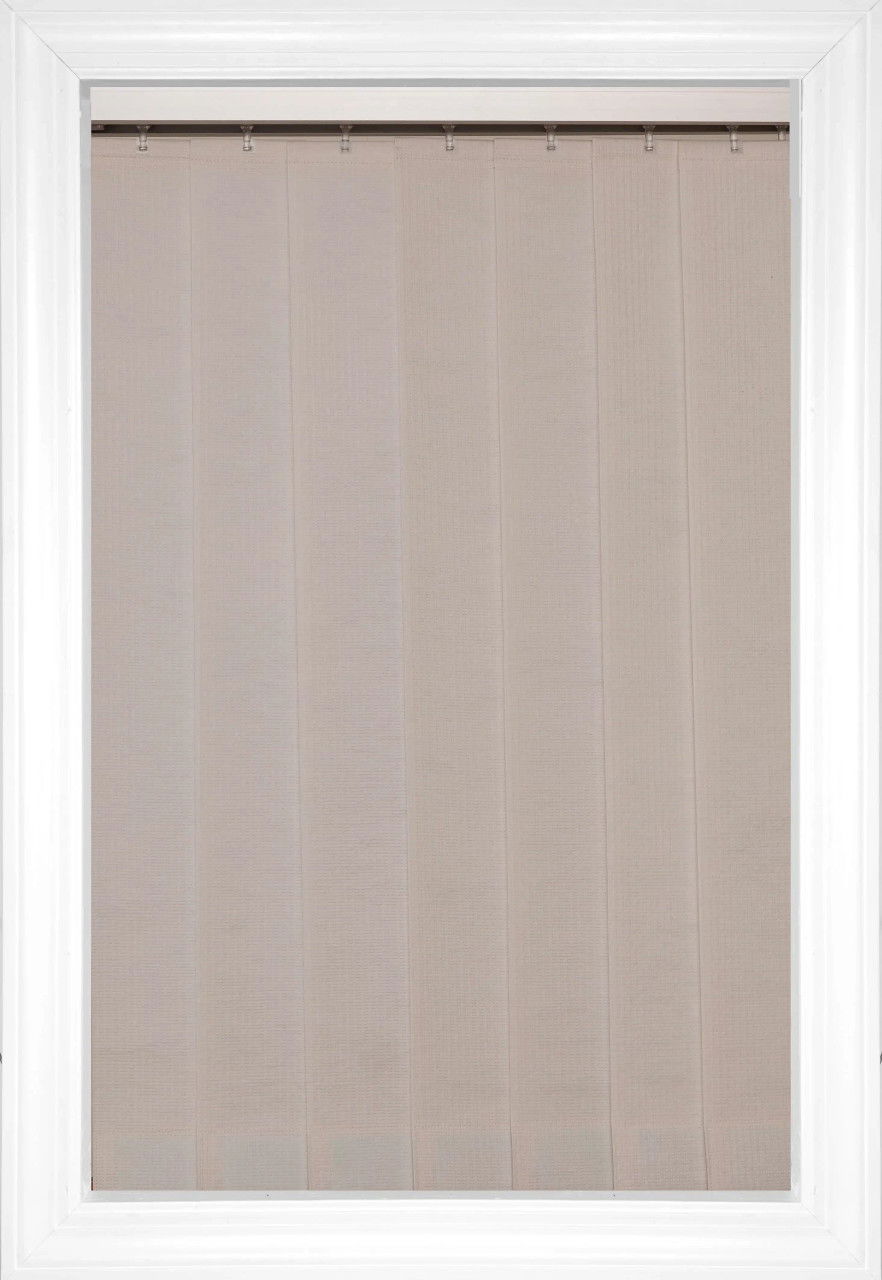 Blanc doux Satara Stores verticaux en tissu