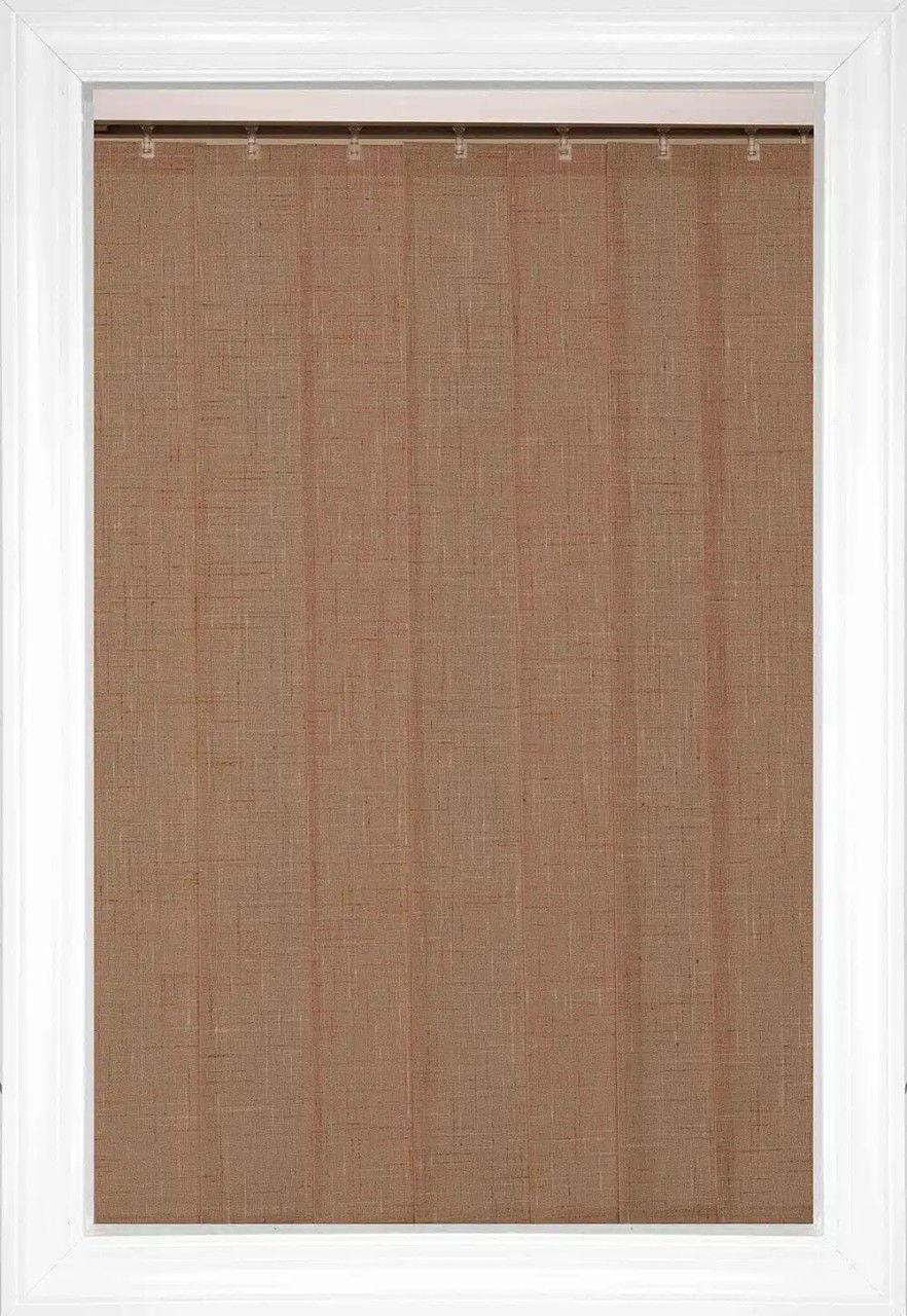 Taupe Linen Stores verticaux en tissu