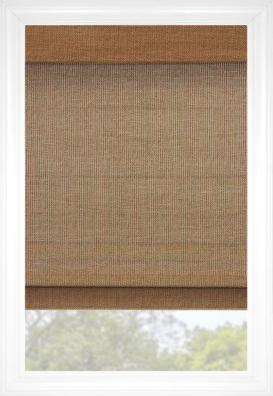 Café Trinidad Flat Woven Wood Shades