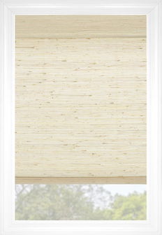 Stores en bois tissé ST LUCIA Plis plats - Driftwood