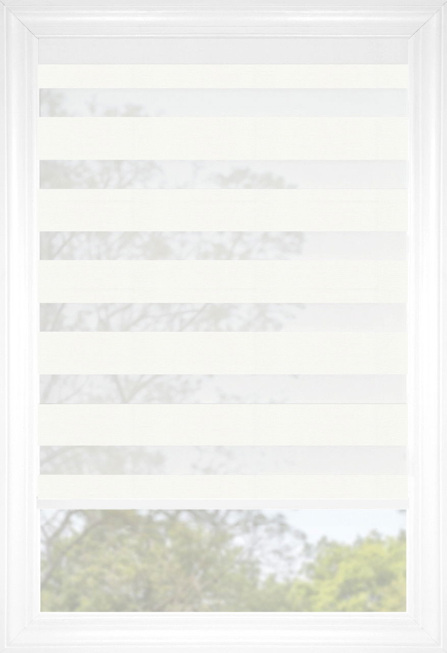 Porcelain Cascade Elegance Linen II Light Filtering Sheer Shades
