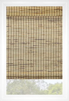 Bamboo Fiji Plat Stores en bois tissé