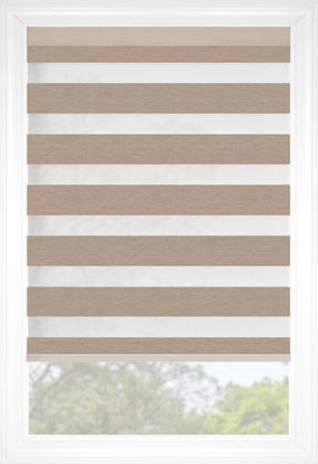 Wheat Cascade Elegance Linen Sheer Shades