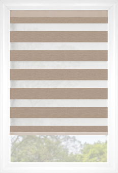 Wheat Cascade Elegance Linen Light Filtering Sheer Shades