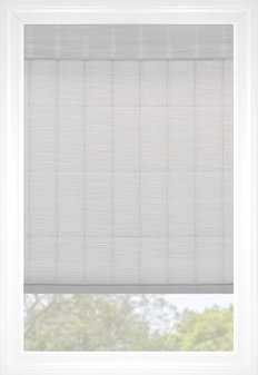 Chalk Moorea Flat Woven Wood Shades