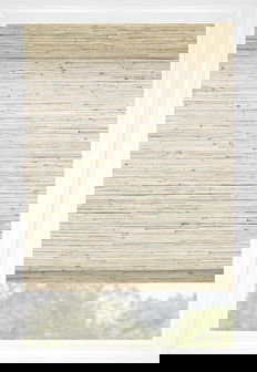 Stores en bois tissé MALDIVES Plis plats - Bois de charpente