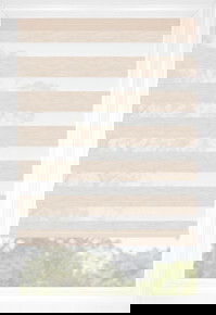 Almond Cascade Santa Fe Light Filtering Sheer Shades