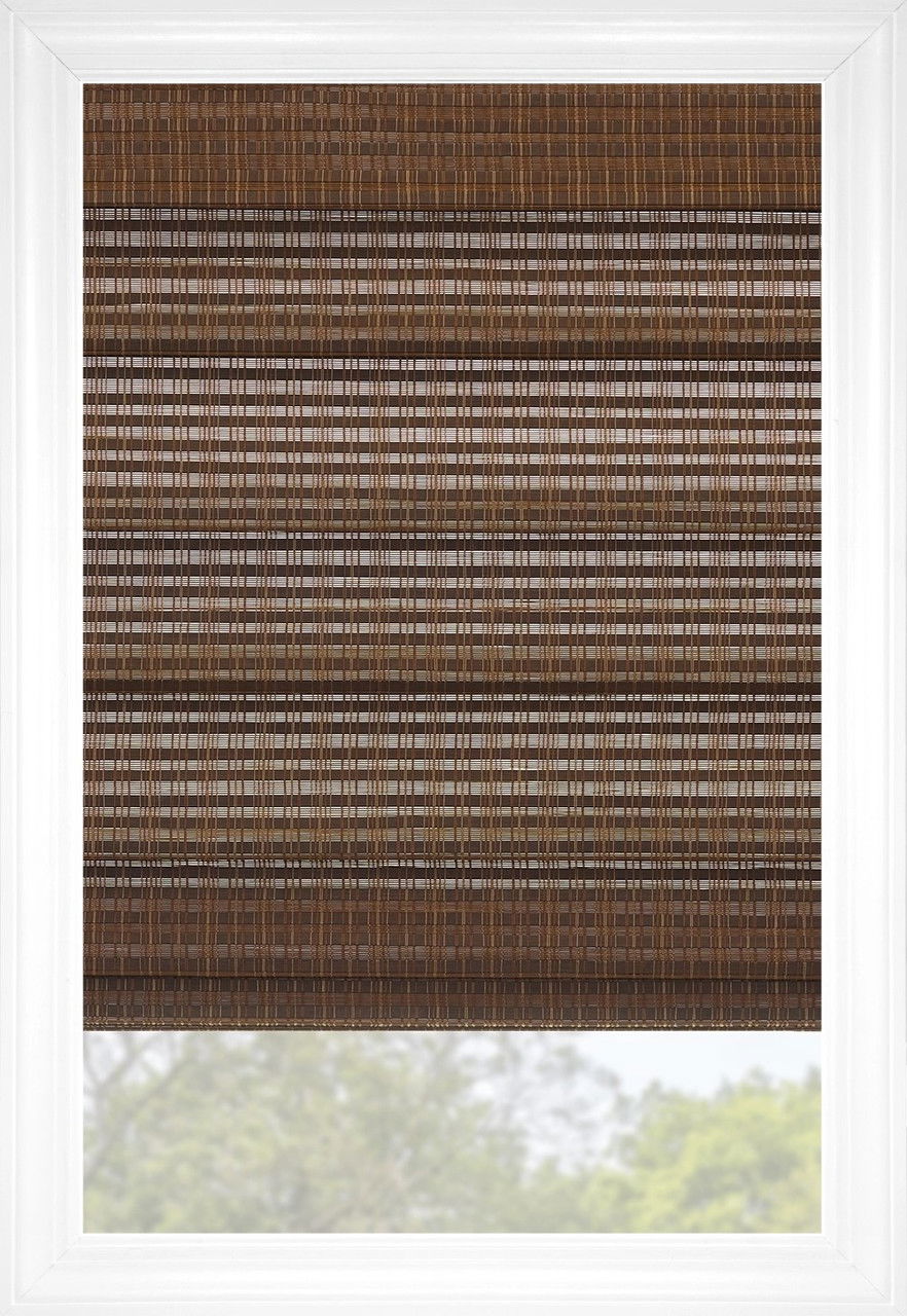Pecan KeyWest Classic Woven Wood Shades