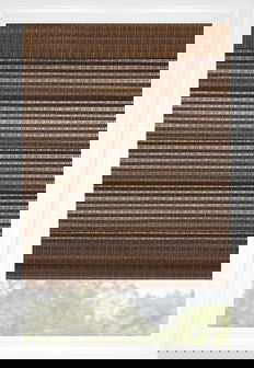 Pecan KeyWest Classic Woven Wood Shades