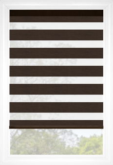 Mocha Cascade Elegance Light Filtering Sheer Shades