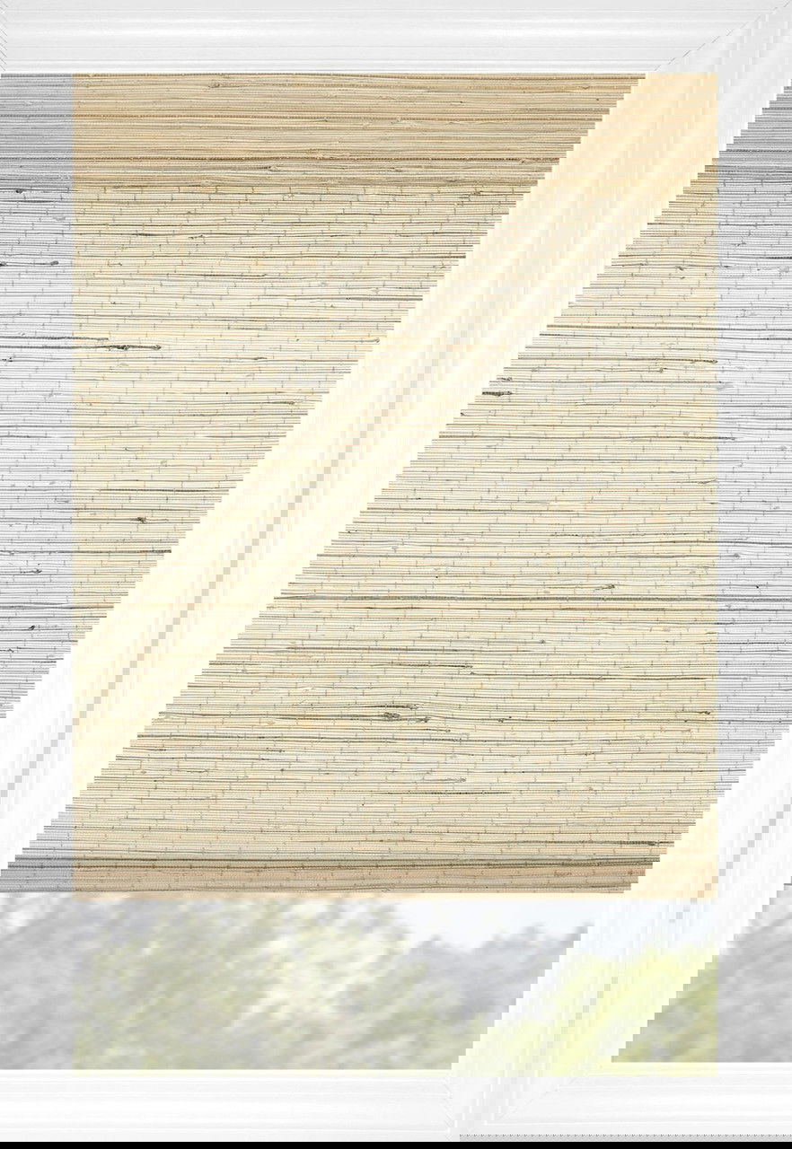 Wheat Montauk Flat Woven Wood Shades