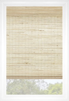 Wheat Montauk Flat Woven Wood Shades