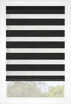 Coal Cascade Olivia Light Filtering Sheer Shades