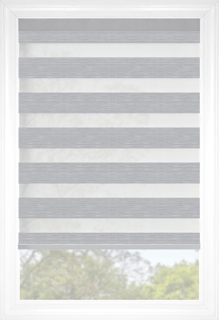 French Grey Cascade Santa Fe Light Filtering Sheer Shades