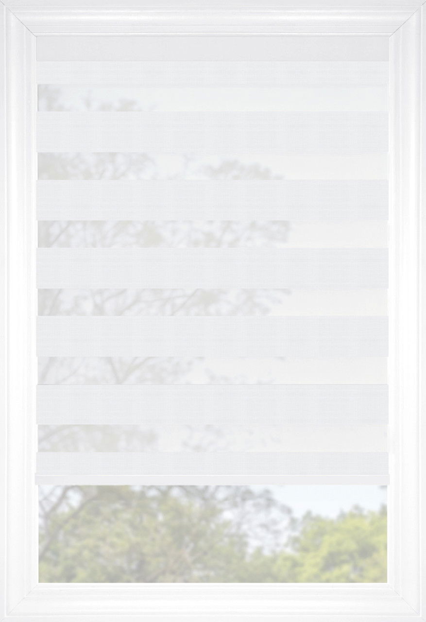 Platinum White Cascade Room Darkening Room Darkening Sheer Shades