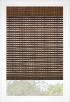 Pecan KeyWest Flat Woven Wood Shades