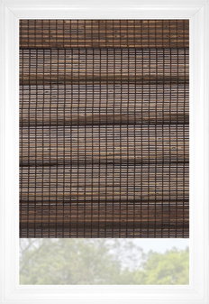 Stores en bois tissé Fiji Plis classiques - Walnut Stores en bois tissé Fiji Plis classiques - Walnut