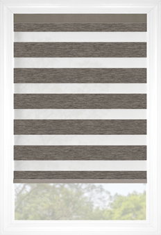 Smoke Cascade Elegance Linen Light Filtering Sheer Shades