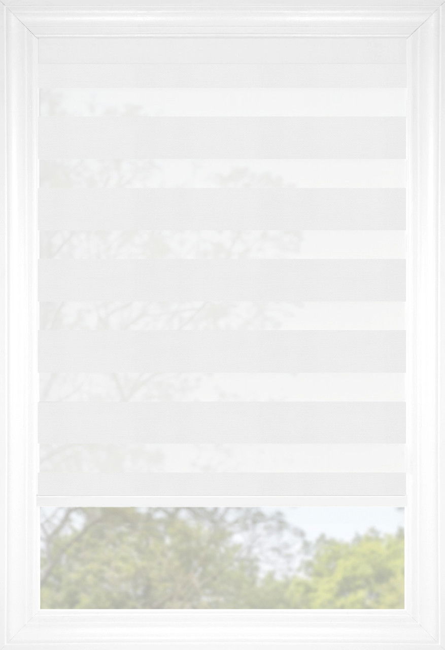 Light Grey Cascade Petite Light Filtering Sheer Shades