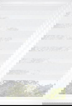 Blanc platine Cascade Assombrissant Assombrissant Stores diaphanes