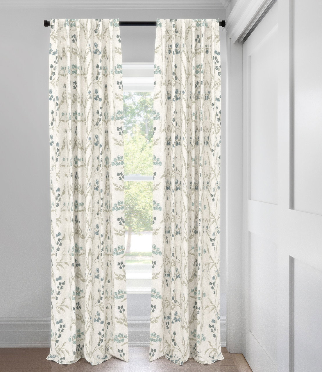 Seafoam Julia Unlined  Custom Made Drapery