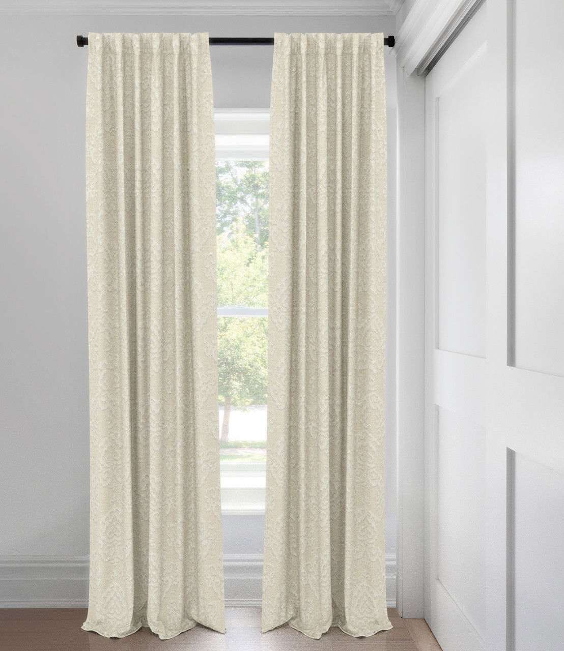 Champagne Amalia Sans Doublure Rideaux Custom Made