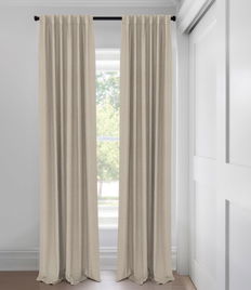 Khaki Morris Room Darkening Unlined Custom Made Drapery