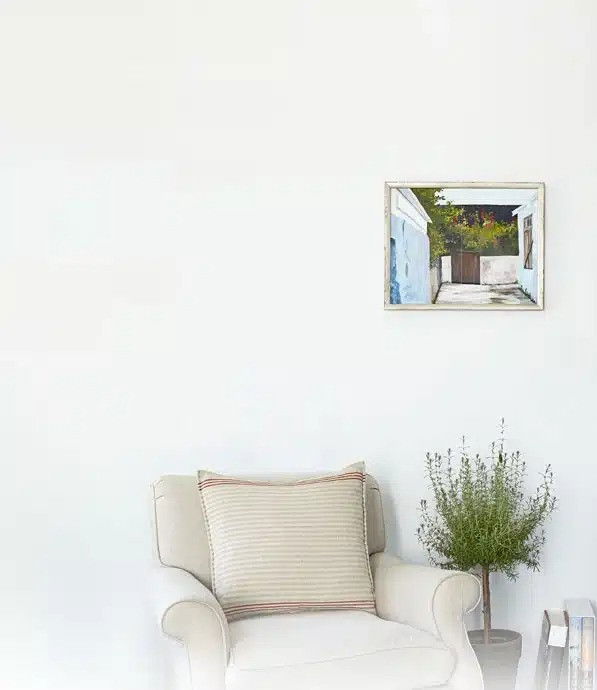 Blanc Voile Rideaux faits sur mesure