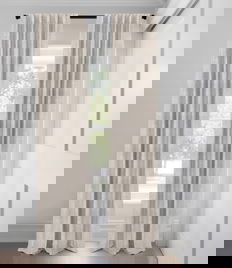 Flax Mia Unlined  Custom Made Drapery