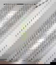 Grey Juliet Unlined Custom Made Drapery Grey Juliet Unlined Custom Made Drapery