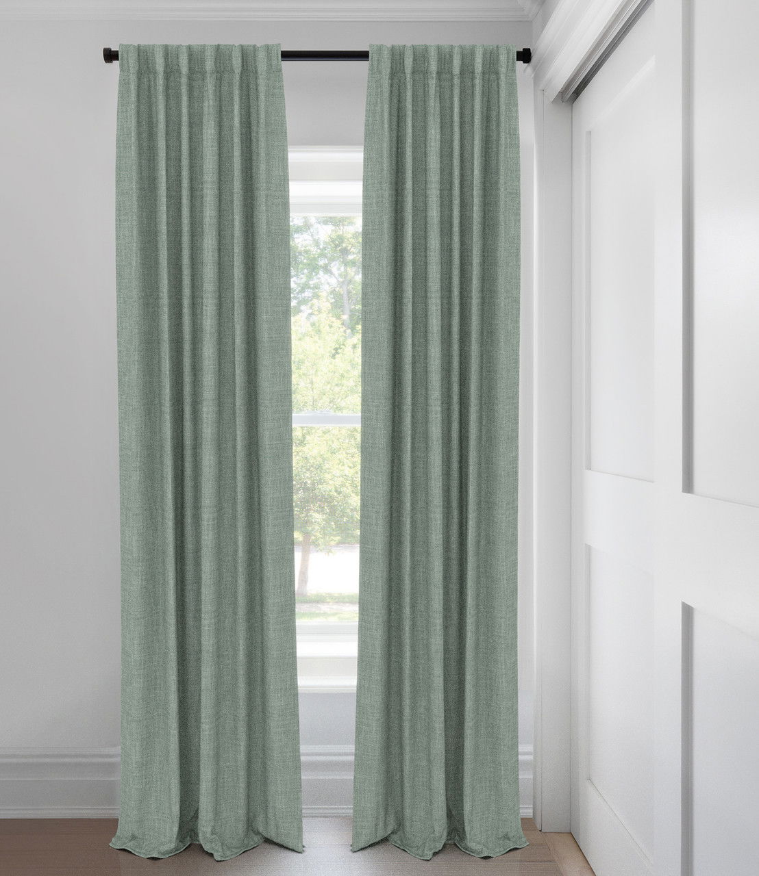 Sea Glass Austin Unlined Custom Made Drapery