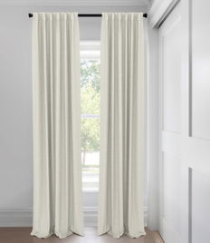 Light Grey Parker Unlined Custom Made Drapery Light Grey Parker Unlined Custom Made Drapery