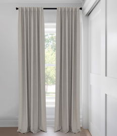 Gray Carey Room Darkening Unlined Custom Made Drapery