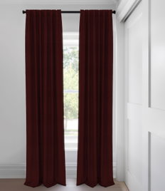 Rideaux faits sur mesure - Sans Doublure  - Morris Assombrissant - Grenat