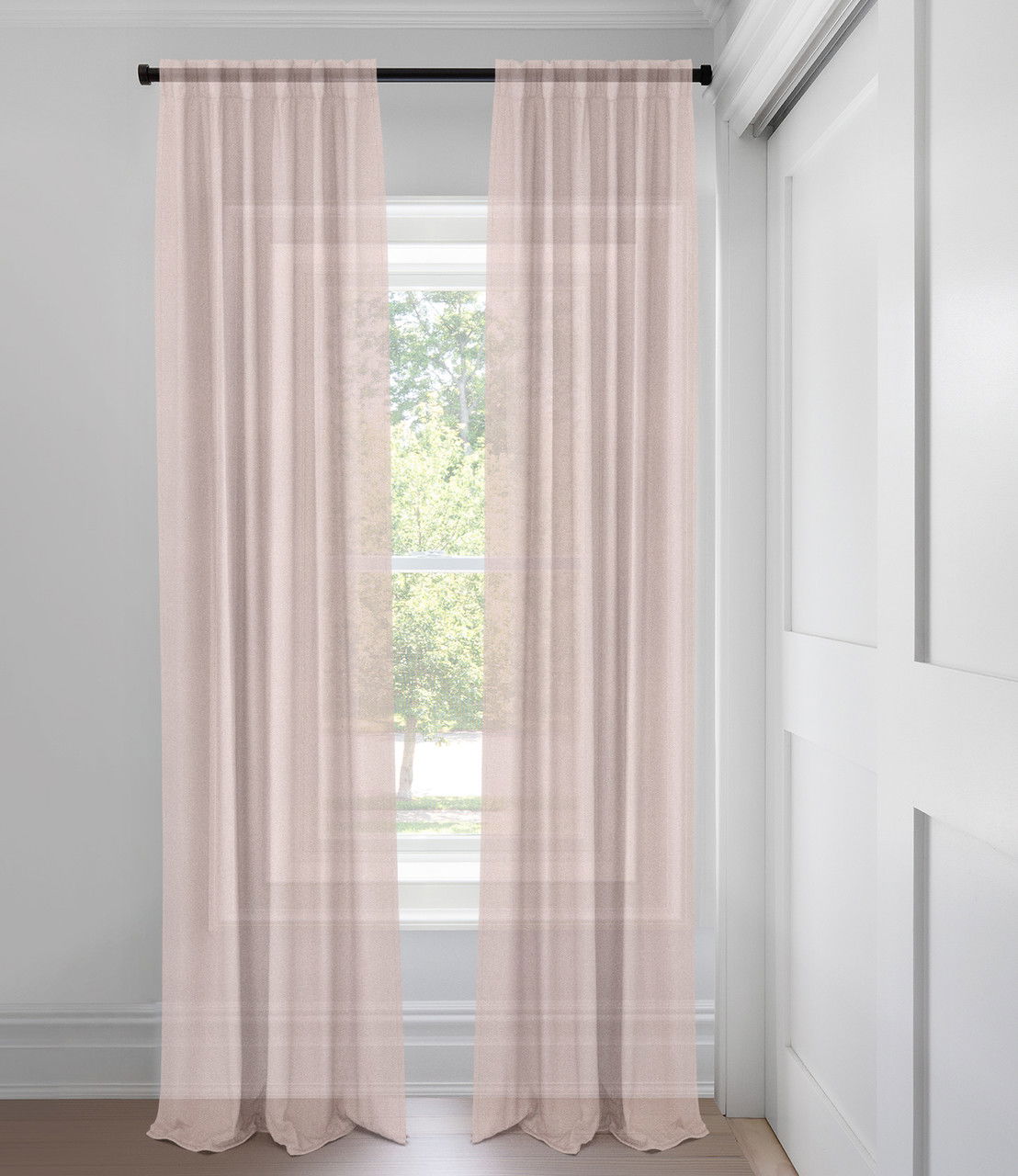 Blush Lyra Light Filtering Custom Made Drapery