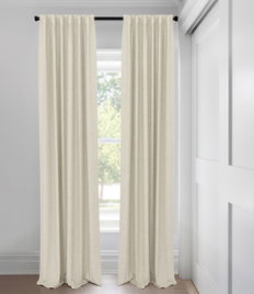 Snow Nara Unlined  Custom Made Drapery