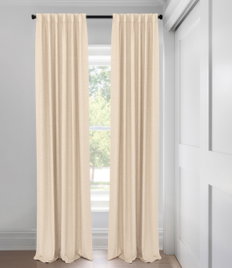 Champagne Hayes Light Filtering  Custom Made Drapery