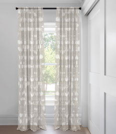 Flax Natalia Blackout  Custom Made Drapery
