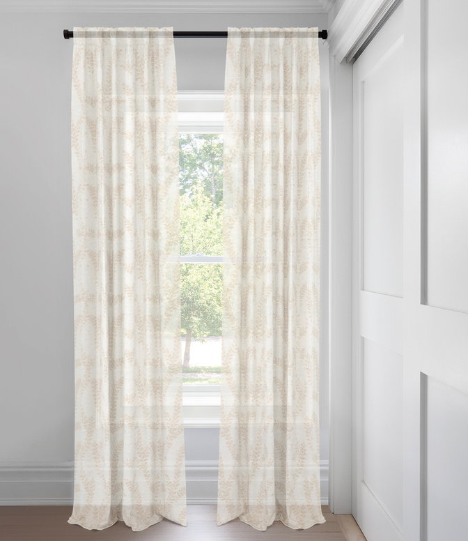 Naturel Quinn Rideaux faits sur mesure