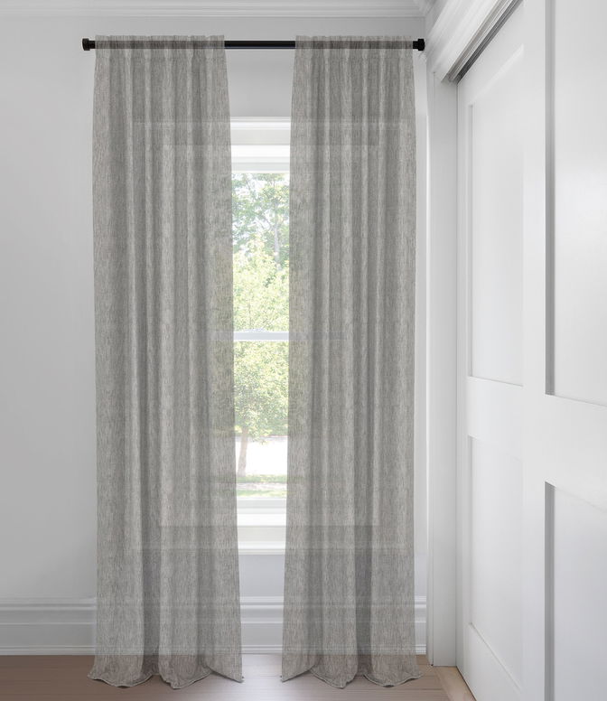 Graphite Lyra Custom Made Drapery