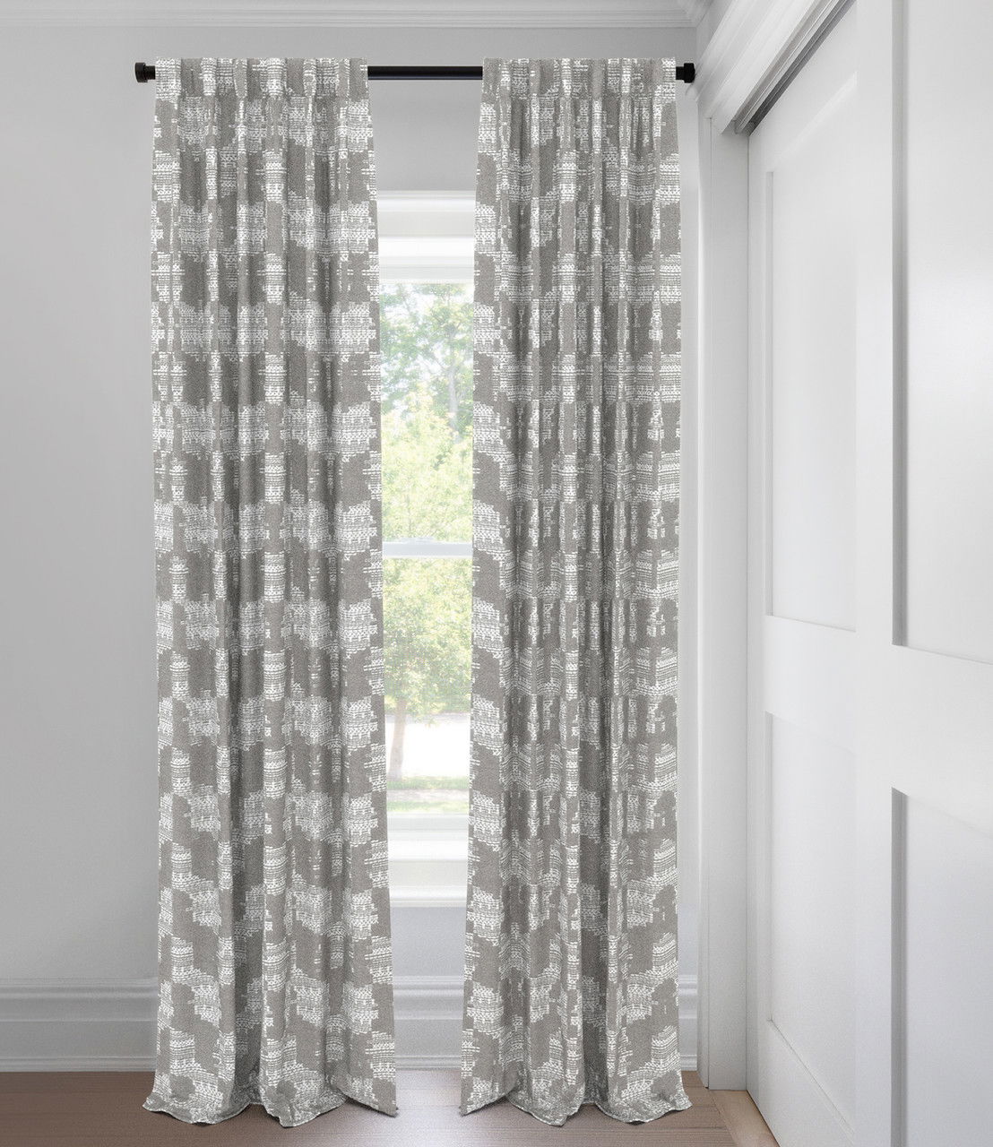 Grey Klara Blackout Custom Made Drapery