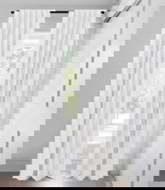 White Silk Luster Blackout  Custom Made Drapery