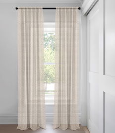 Flax Jewel Light Filtering  Custom Made Drapery