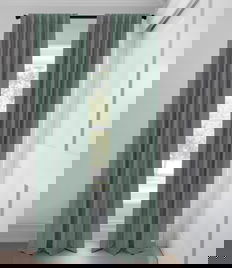 Robbins Egg Velvet Classic Blackout  Custom Made Drapery